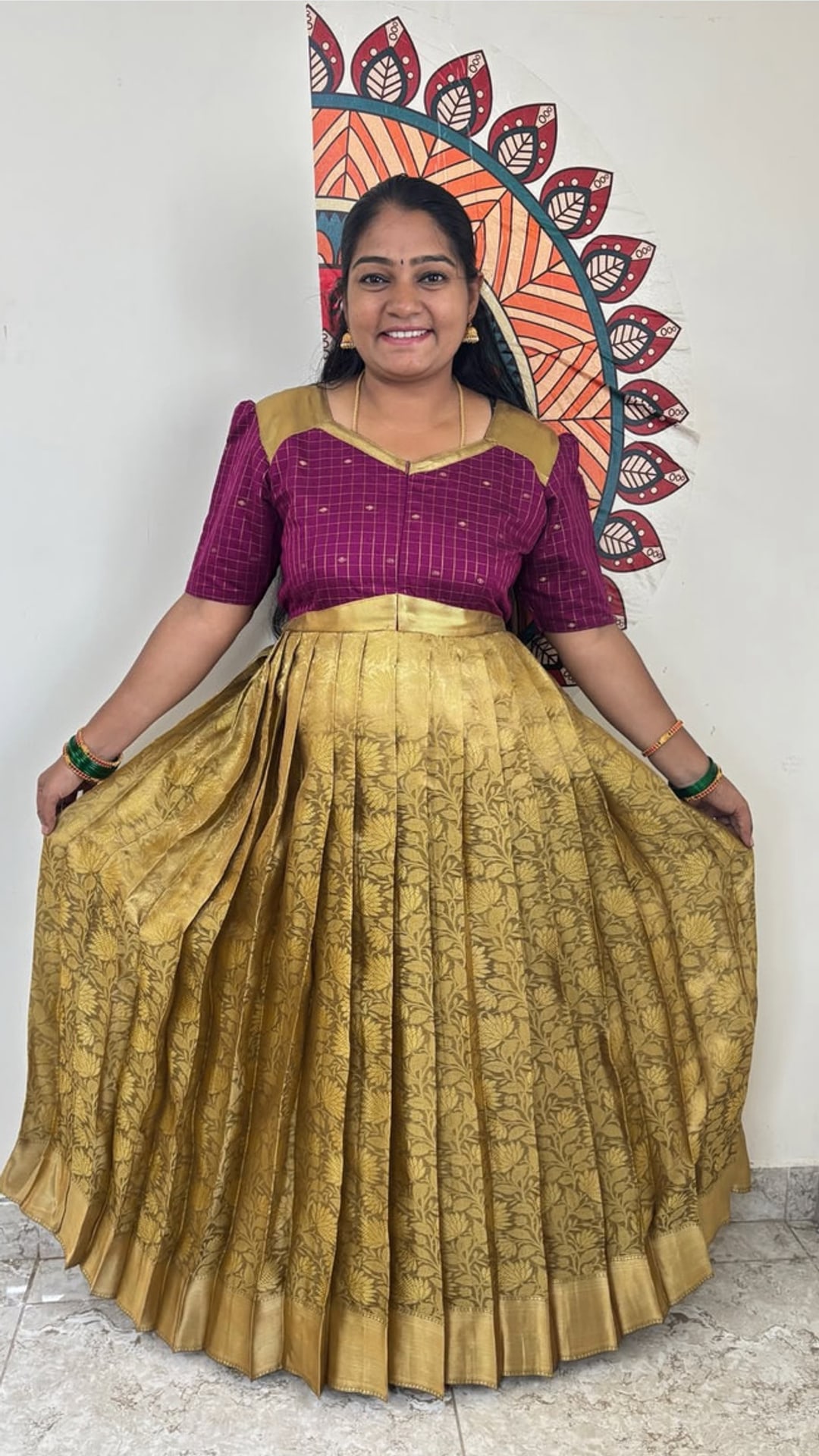 Vintage Pleated Maxi, photograph 2 of 3