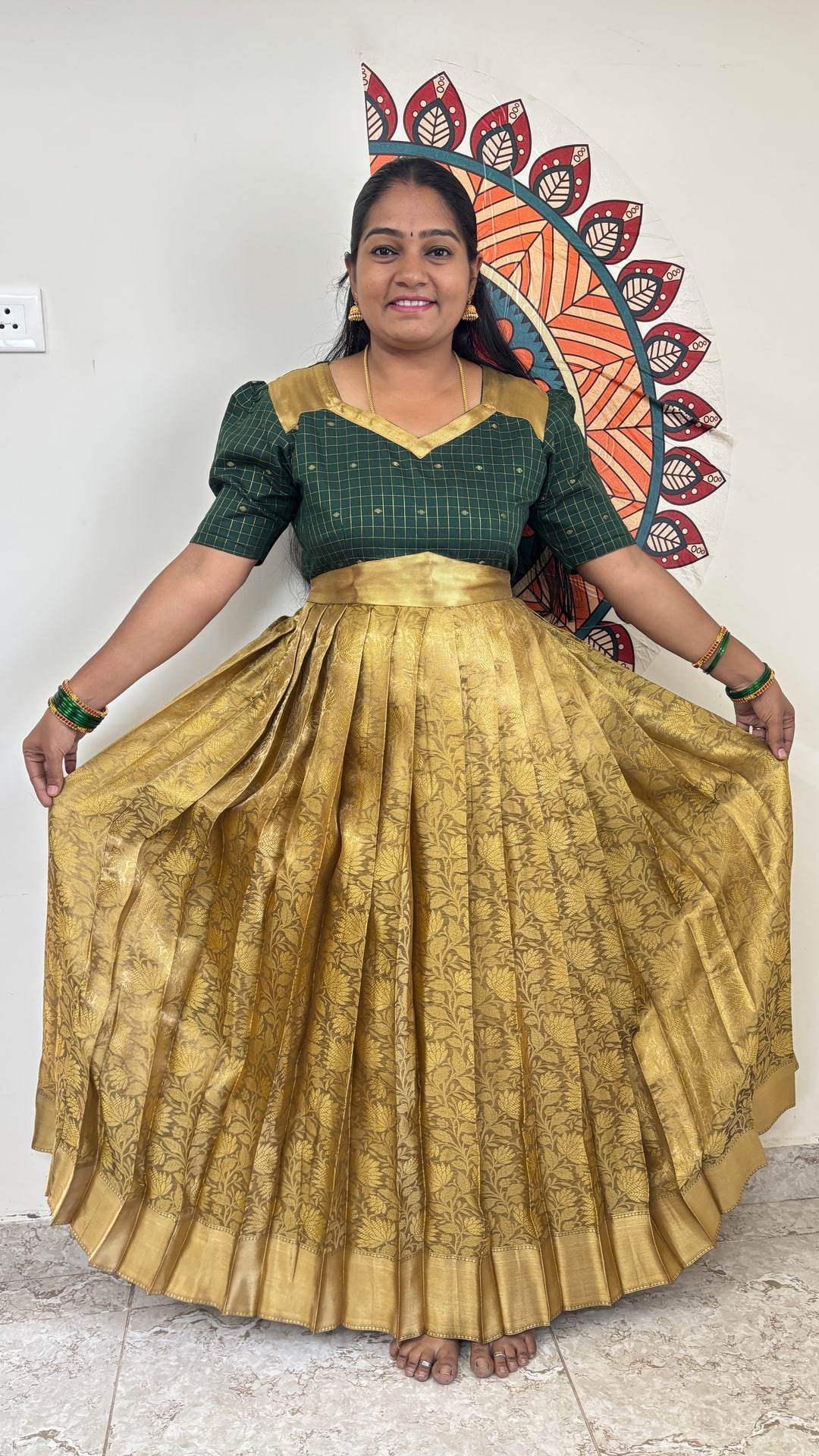 Vintage Pleated Maxi, photograph 3 of 3