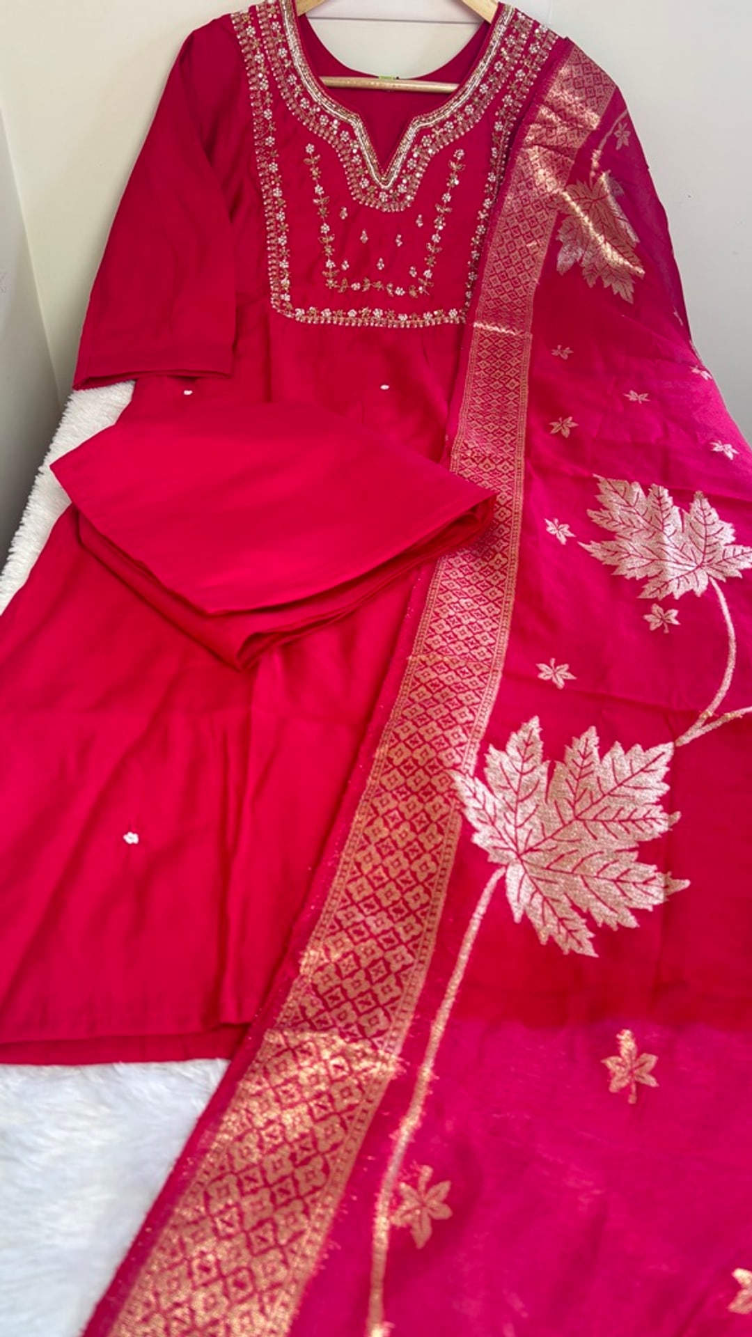 Cherry Pink Festive Three Piece Set, photograph 2 of 4