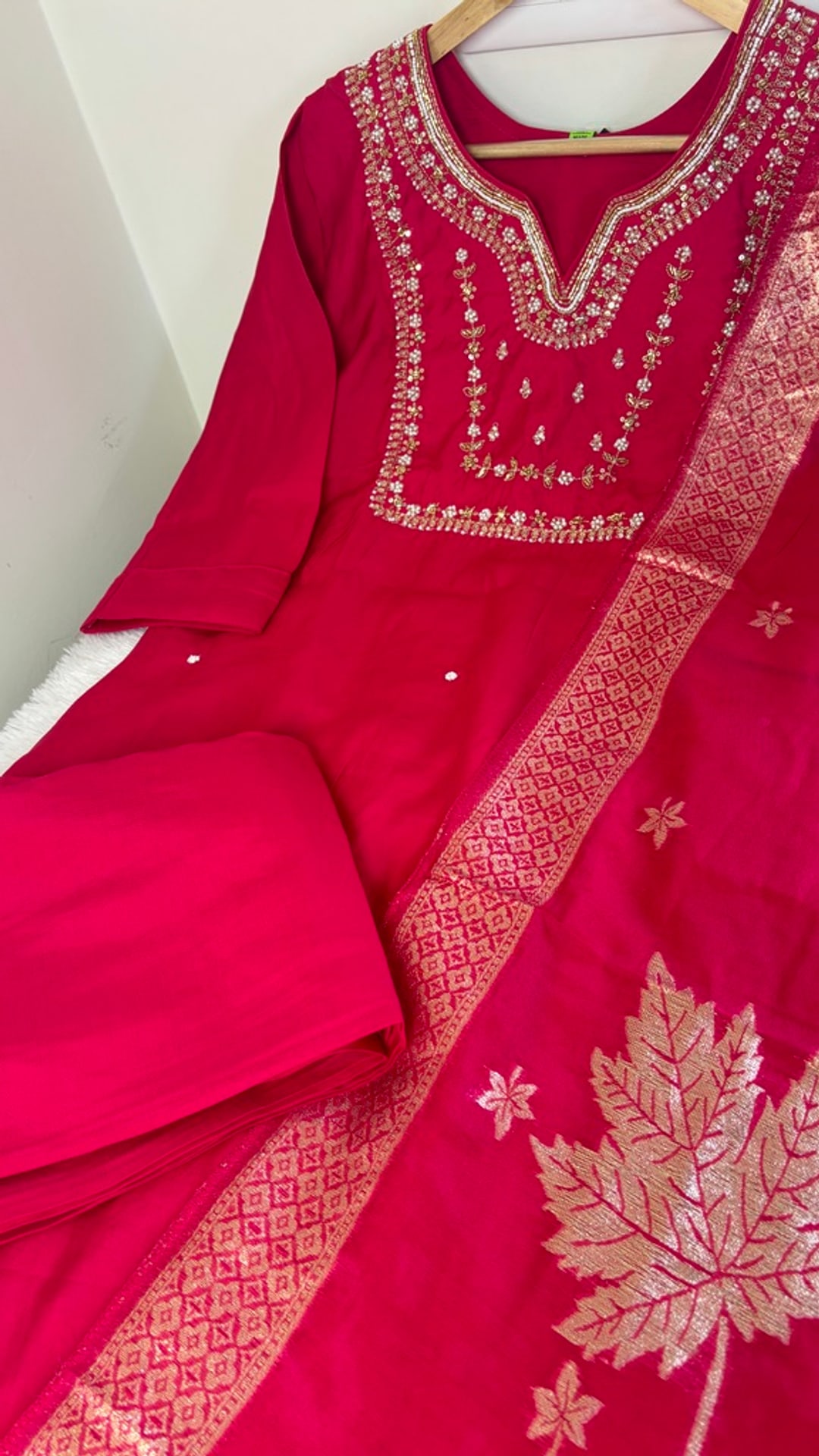 Cherry Pink Festive Three Piece Set, photograph 4 of 4