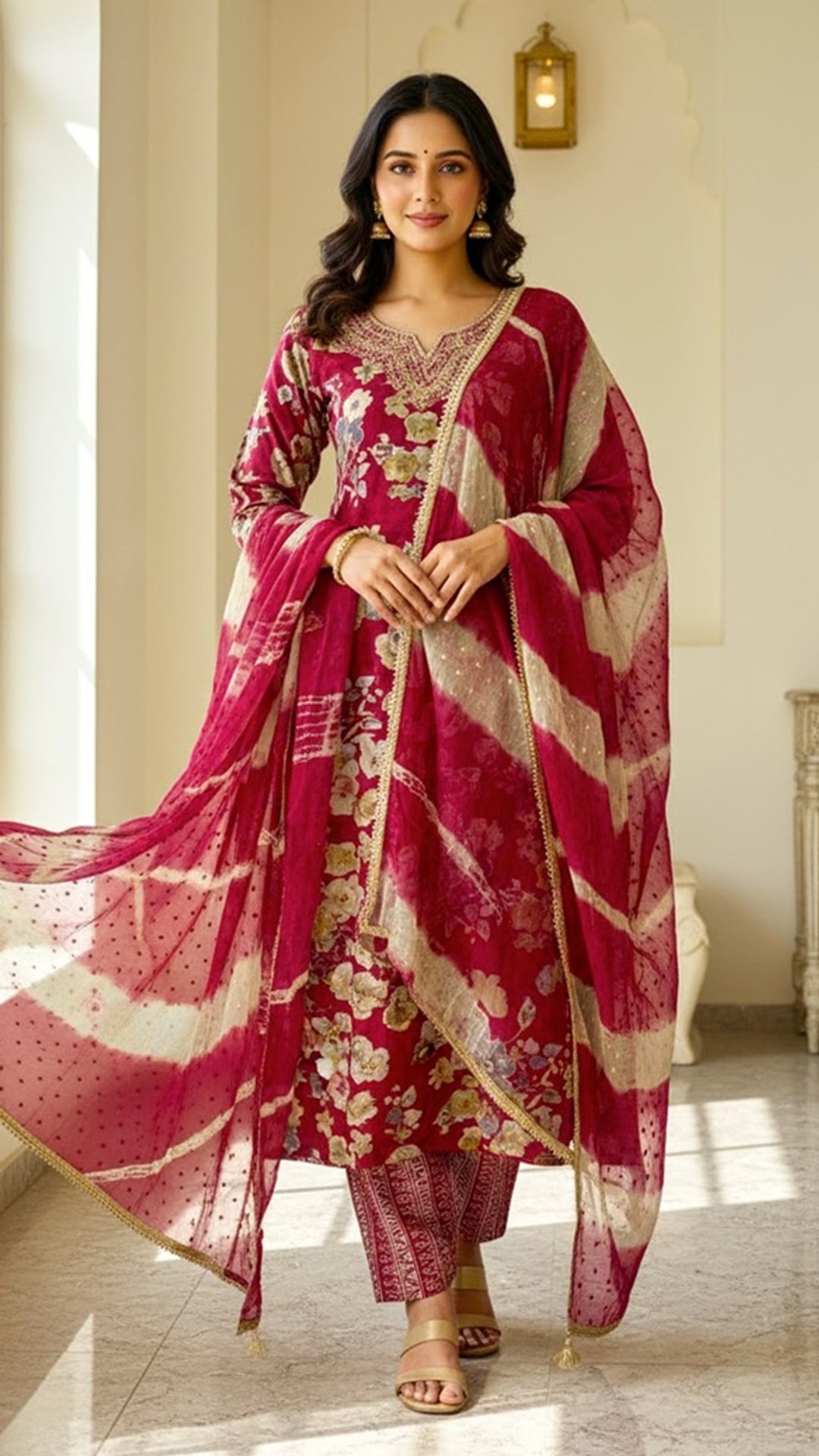 Cherry Red Three Piece Set, photograph 1 of 2