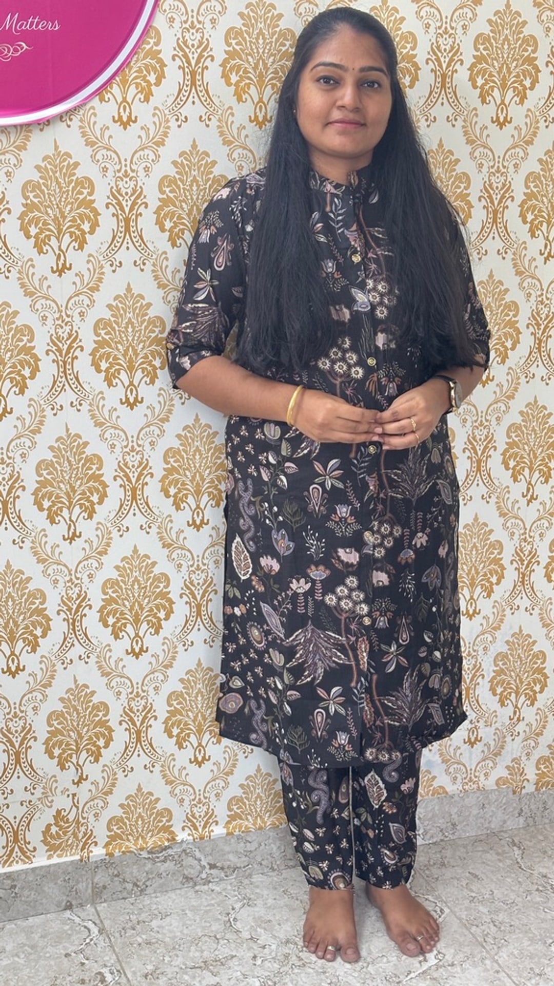Black Vertican Co-ord Set, photograph 2 of 2