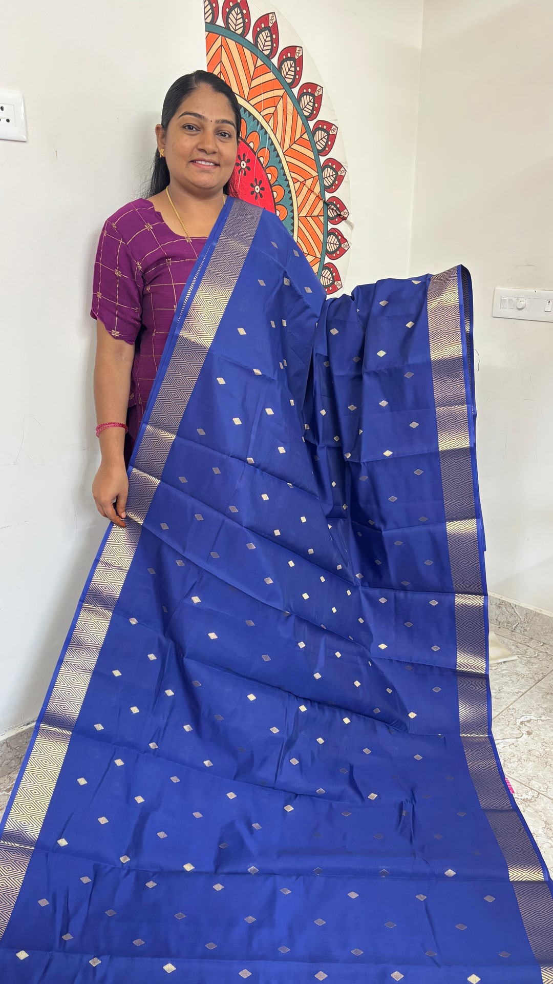 Nayanthara Inspired Saree-katan Silk, photograph 5 of 5