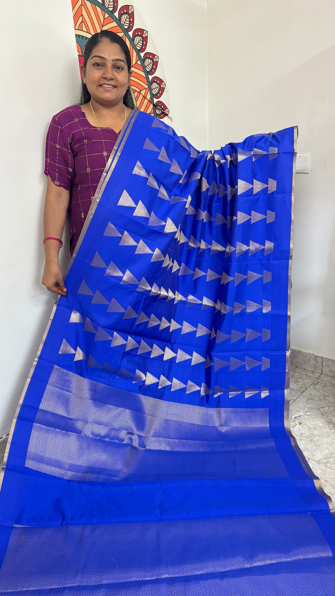 Saipallavi Inspired Saree-Katan silk, photograph 3 of 3