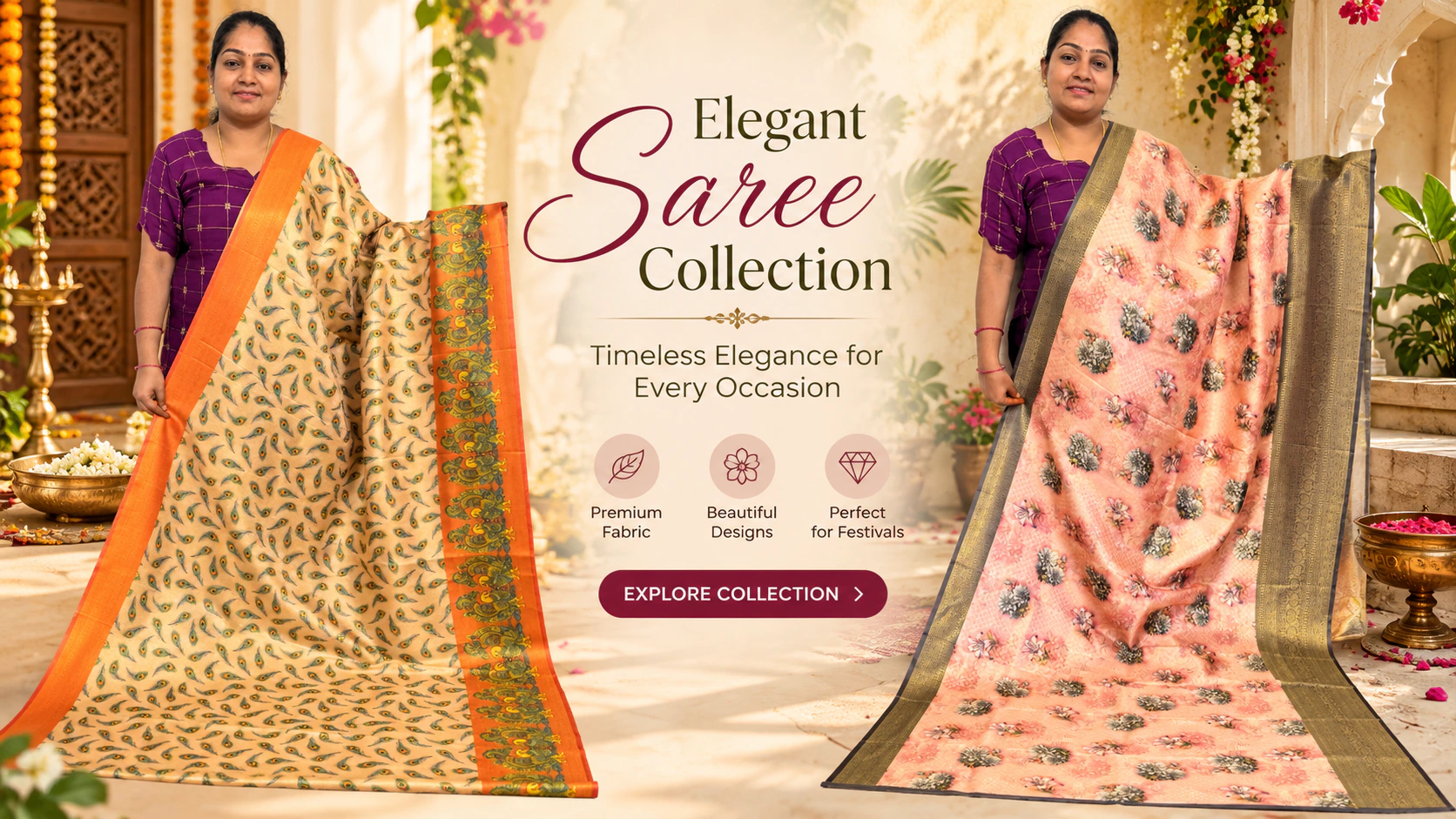 Elegant saree collection: timeless elegance for every occasion.