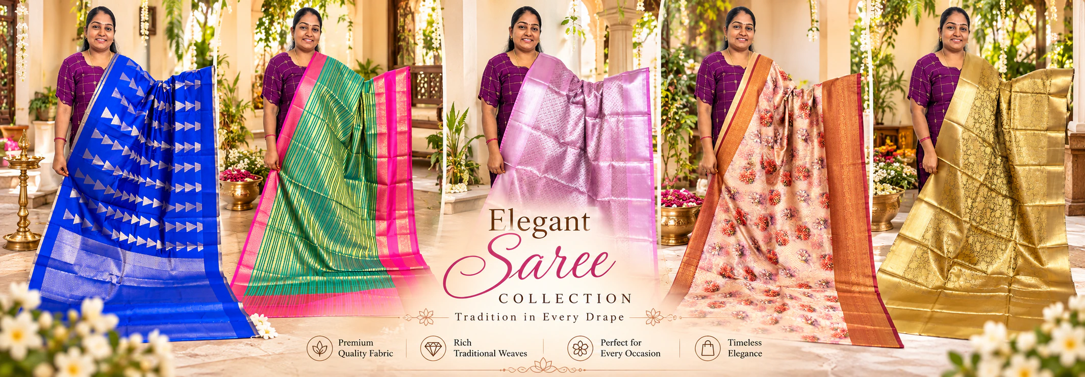 Elegant saree collection: tradition in every drape.