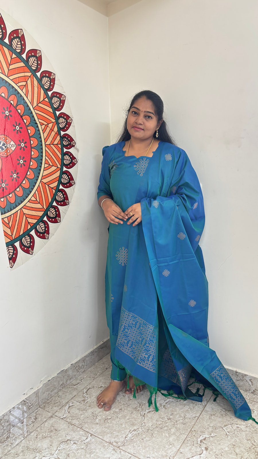 Mayil Eragu Traditional kola salwar, photograph 4 of 6