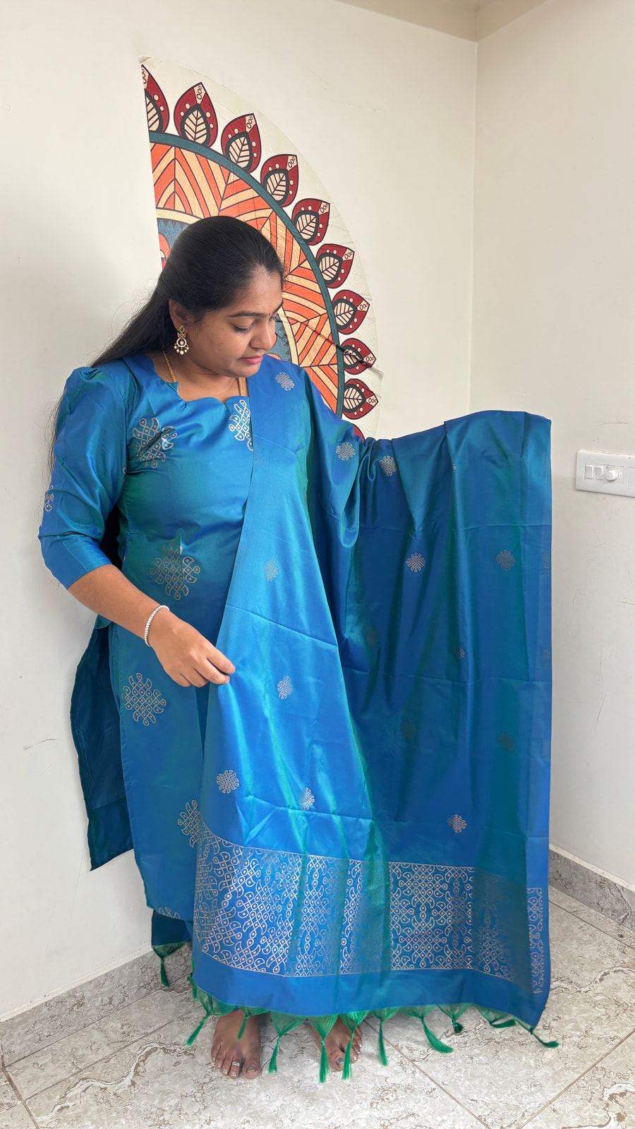 Mayil Eragu Traditional kola salwar, photograph 3 of 6