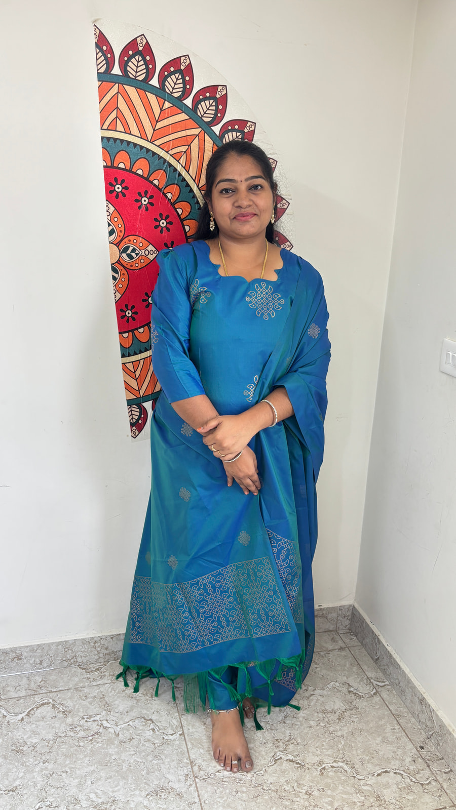 Mayil Eragu Traditional kola salwar